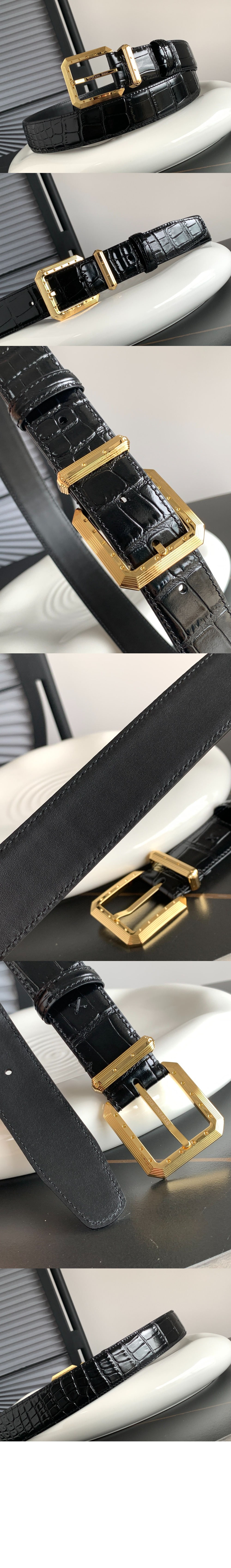 스테파노 리치 디아망테 크로커 벨트 N381CM-A566O